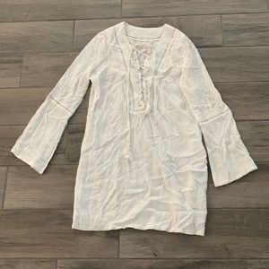 Lost in Lunar white long sleeve dress